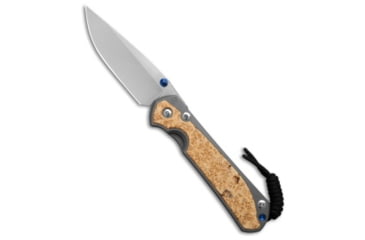 Image of Chris Reeve Knives Large Sebenza 31 Inlay Box Elder Folding Knife, 3.625in, CPM MagnaCut, Drop Point Blade, Wood, Wood Handle, Wood/Silver, 8.335 inch, BHQ-222880