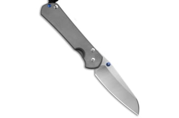 Image of Chris Reeve Knives Chris Reeve Left-Hand Large Sebenza 31 Knife Sandblasted Ti 3.625" SW, Gray, CPM MagnaCut, adult, BHQ-146069