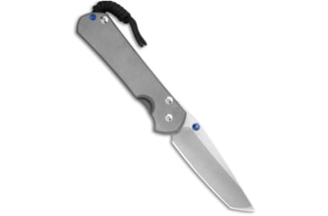 Image of Chris Reeve Knives Chris Reeve Left-Hand Large Sebenza 31 Knife Sandblasted Ti Tanto 3.625" SW, Gray, CPM MagnaCut, adult, BHQ-146074