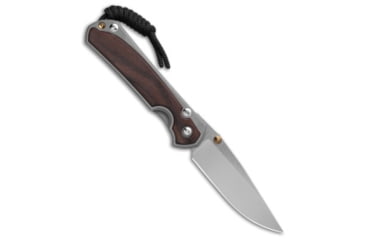 Image of Chris Reeve Knives Left Hand Small Sebenza 31 Folding Knife, 2.94in, CPM MagnaCut, Drop Point Blade, Wood, Wood Handle, Macassar, Stonewash, Wood/Gray, 6.875 inch, BHQ-99003