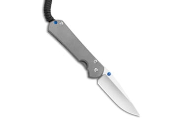 Image of Chris Reeve Knives Left Hand Small Sebenza 31 Folding Knife, 2.94in, CPM S45VN, Drop Point Blade, Titanium, Gray Handle, Stonewash, Gray/Gray, 6.875 inch, BHQ-98973