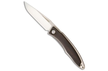 Image of Chris Reeve Knives Mnandi Folding Knife, 2.75in, CPM S35VN, Clip Point Blade, Ebony, Wood Handle, Wood/Gray, 6.375 inch, BHQ-13212