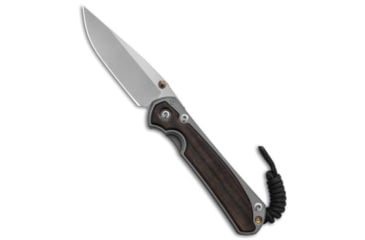 Image of Chris Reeve Knives Small Sebenza 31 Folding Knife, 3.00in, CPM S35VN, Drop Point Blade, Wood, Brown Handle, Bog Oak, Brown/Gray, 6.875 inch, BHQ-99002
