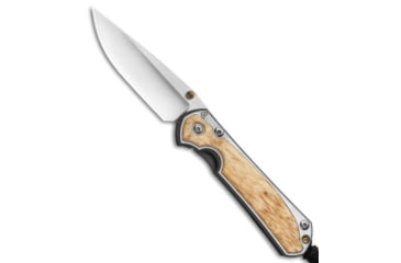 Image of Chris Reeve Knives Small Sebenza 31 Folding Knife, 2.94in, CPM S45VN, Drop Point Blade, Wood, Wood Handle, Box Elder, Wood/Gray, 6.875 inch, BHQ-99001