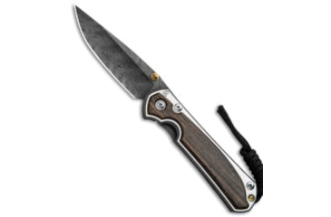 Image of Chris Reeve Knives Small Sebenza 31 Folding Knife, 2.94in, Damascus, Drop Point Blade, Wood, Brown Handle, Bog Oak, Boomerang Damascus, Brown/Black, 6.875 inch, BHQ-118844