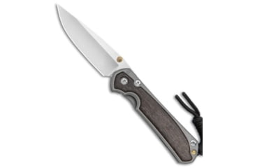 Image of Chris Reeve Knives Small Sebenza 31 Folding Knife, 2.94in, CPM S45VN, Drop Point Blade, Wood, Wood Handle, Bog Oak Double Lug, Wood/Gray, 6.875 inch, BHQ-98990