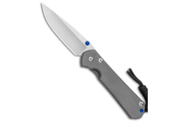 Image of Chris Reeve Knives Small Sebenza 31 Folding Knife, 2.94in, CPM MagnaCut, Drop Point Blade, Titanium, Gray Handle, Ti/Double Thumb Lug, Gray/Gray, 7.00 inch, BHQ-98974