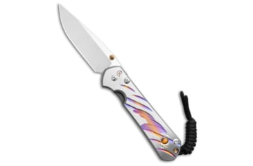 Image of Chris Reeve Knives Chris Reeve Small Sebenza 31 Unique Graphic Cabochon Ti 3" Satin S31-1408-1058, Gray, CPM MagnaCut, adult, BHQ-226264