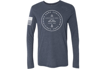 Image of Christensen Arms Mountains Long Sleeve Shirt - Men's, Small, Heather Navy, 720-00093-00