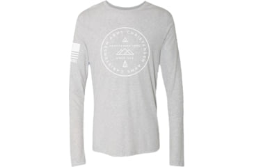 Image of Christensen Arms Mountains Long Sleeve Shirt - Men's, Small, Heather White, 720-00094-00