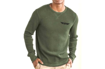 Image of Christensen Arms Ram Logo LS Thermal - Mens, Olive, XL, 730-CA078-60-00-200-05