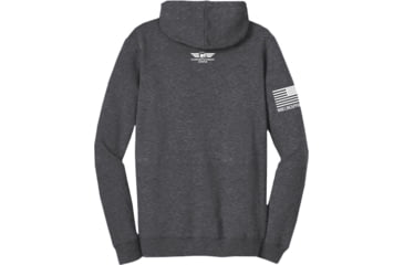 Image of Christensen Arms Red White Blue Flag Patriotic Hoodie - Men's, Extra Large, Heather Charcoal, 720-00078-03