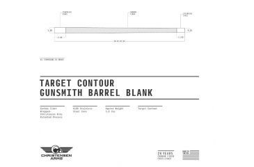 Image of Christensen Arms Rem 700 Gunsmith Rifle Barrel,Blank, Carbon Fiber/Grey, 20 in,1/10,308Cal CA10383-20-10-308cal