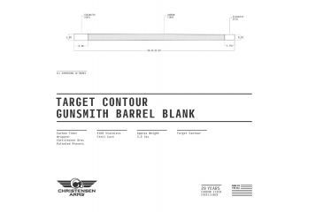 Image of Christensen Arms Rem 700 Gunsmith Rifle Barrel,Blank, Carbon Fiber/Grey, 24 in,1/10,308Cal CA10383-24-10-308CAL