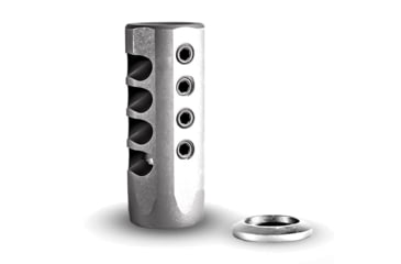 Image of Christensen Arms Stainless Side-Baffle Brake, .223 Caliber, Stainless, Medium, 1/2-28, 810-00014-00