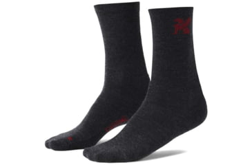 Image of Chrome Industries Merino Crew Socks 052F24B7, Charcoal, MD, AP-118-CH-NA-MD