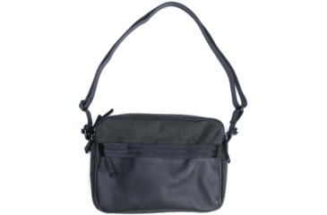 Image of Chrome Industries Pac Shoulder 3L Pouch, Black Canvas Leather, One Size, BJ-012-BCVL-NA-NA