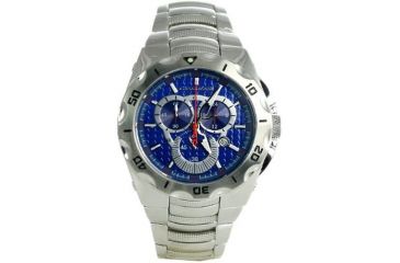 Image of Chronotech Active 7922 Men's Watch - Stainless Steel Band, Blue Face Ct.7922m/03m