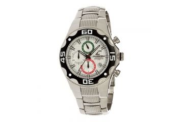 Image of Chronotech Active 7091  Watch - Chrome Stainless Steel Band, White Face Ct.7091am/16m