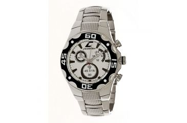 Image of Chronotech Active 7091  Watch - Stainless Steel Band, White Face Ct.7091m/09m