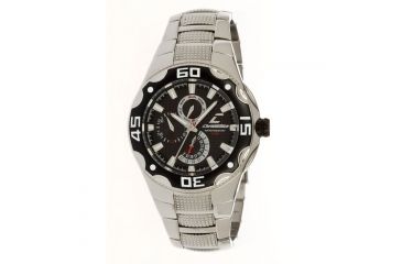 Image of Chronotech Active 7092  Watch - Stainless Steel Band, Black Face Ct.7092am/12m