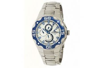 Image of Chronotech Active 7092  Watch - Stainless Steel Band, Blue/White Face Ct.7092am/13m