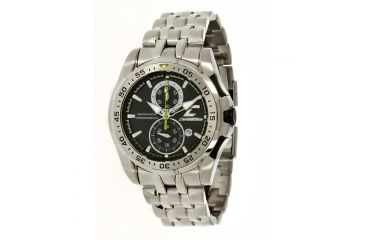Image of Chronotech Active 7109  Watch - Stainless Steel Band, Black Face Ct.7109m/02m