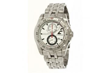 Image of Chronotech Active 7109  Watch - Stainless Steel, Black Markers Band, White Face Ct.7109m/06m
