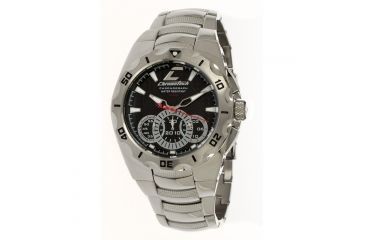 Image of Chronotech Active 7922  Watch - Stainless Steel Band, Black Face Ct.7922am/22m