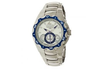 Image of Chronotech Active 7922  Watch - Stainless Steel Band, Blue/White Face Ct.7922am/33m