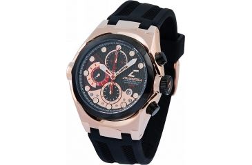 Image of Chronotech Active 7991  Watch - Black Band, Rose Stainless Steel/Black Face Ct.7991m/05