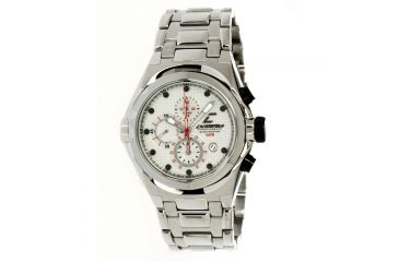 Image of Chronotech Active 7991  Watch - Silver Steel Band, White Face Ct.7991m/26m