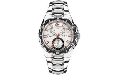 Image of Chronotech Active Boy 7117  Watch - Silver Stainless Steel Band, Red Markers, White Face Ct.7117b/08m