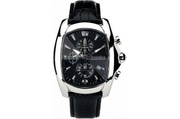 Image of Chronotech Prisma First 7106  Watch - Black Band, Silver/Black Face Ct.7106m/02