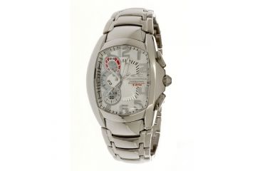 Image of Chronotech Reloaded 7024  Watch - Chromed Silver Band, White Face Ct.7024am/36m