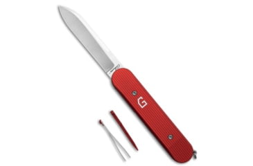 Image of Chuck Gedraitis Chuck Gedraitis Switch Army Switchblade Auto Knife Red Aluminum 3.25" Satin, Red, Nitro-V, adult, BHQ-232006