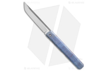 Image of Chuck Gedraitis Knives Kwaiken Folding Knife, 3.625in, CPM 154, Timascus, Blue/Purple Handle, Blue/Purple/Gray, 8.125 inch, BHQ-51040