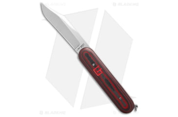 Image of Chuck Gedraitis Knives Swiss Army Switchblade Automatic Folding Knife, 3.25in, CPM 154, Clip Point Blade, Carbon Fiber, Red/Black Handle, Red/Black/Gray, 7.25 inch, BHQ-185465