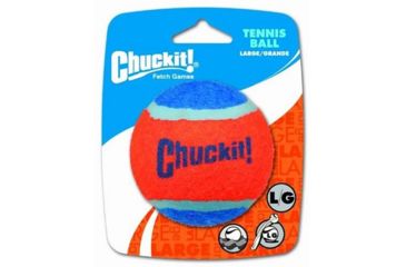 Image of Chuckit! Tennis Ball, Large, 1 Pack, Blue/Orange, Large, CHU-00426