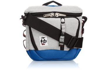 Image of Chums Camera Bag Sweat Nylon-Heather Grey/Navy