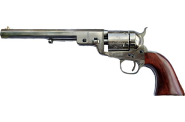 Image of Cimarron Arms 1851 Richards-Mason Revolver, .38 Special, 7.5in Barrel, Fixed, Nickel Frame, Wood Grip, 6 Round Cylinder, CA925N00