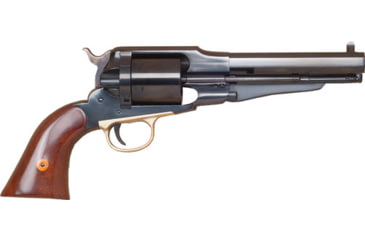 Image of Cimarron Arms 1858 New Model Navy Revolver, .38 Special, 5.5in Barrel, Fixed, Case Colored/Hardened Frame, Wood Grip, 6 Round Cylinder, CA1012