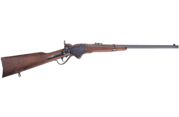 Image of Cimarron Arms Spencer Carbine Lever Action Rifle, .45 Colt, 20in Barrel, 1-16, Walnut Walnut Stock, Case Colored Blued, AS530-FRRMPG