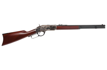 Image of Cimarron Arms 1873 Short Lever Action Rifle, .357 Magnum/.38 Special, 20in Barrel, 1-16, Walnut Wood Stock, Case Colored Blued, CA271-FRRMPG