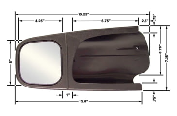Image of CIPA USA Custom Towing Mirror For Classic Ford Driver Side, 11501