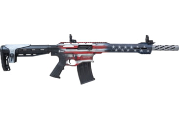 Image of Citadel Boss25 CA Compliant 3in Tactical Semi-Auto Shotgun, 12 Gauge, 20in BBL, Synthetic Us Flag Stock, Black, CBOSS2512-USA-CA