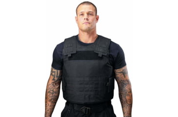 Image of Citizen Armor Light Tactical Body Armor and Carrier, C1 Standard IIIA, Black, Extra Small, AT-S091BK