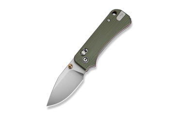 Image of CIVIVI Baby Banter 2 - TG Thumb Stud &amp; Crossbar Lock Knife Milled Green / Red G10 Handle (2.34" Satin Finished 14C28N Blade)