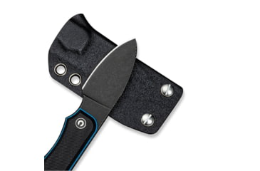 Image of CIVIVI Baby Banter Fixed Blade Knife, 2.39 in, Nitro-V Steel Black Stonewashed Blade, Drop Point Blade, G10 Black/Blue Handle, C23045-1