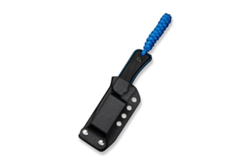 Image of CIVIVI Baby Banter Fixed Blade Knife, 2.39 in, Nitro-V Steel Black Stonewashed Blade, Drop Point Blade, G10 Black/Blue Handle, C23045-1